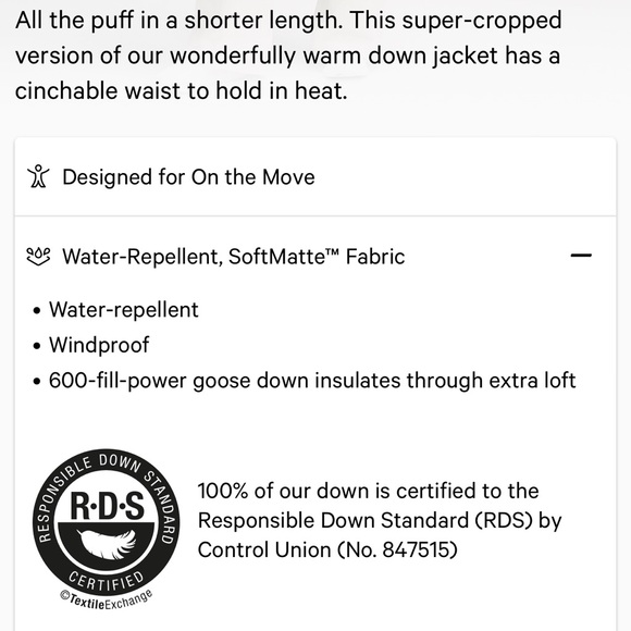 NWT Lululemon wunder puff super cropped jacket - Picture 9 of 9